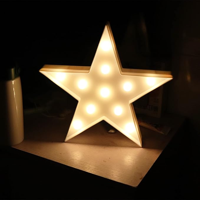AUSAYE 3 PCS 3D Crescent Moon Light Cloud Led Star Lamp, Decorative Night - Image 9