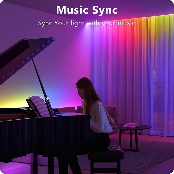 DAYBETTER LED Lights for Bedroom 132ft, Music Sync Color Changing Strip Lights - Image 3