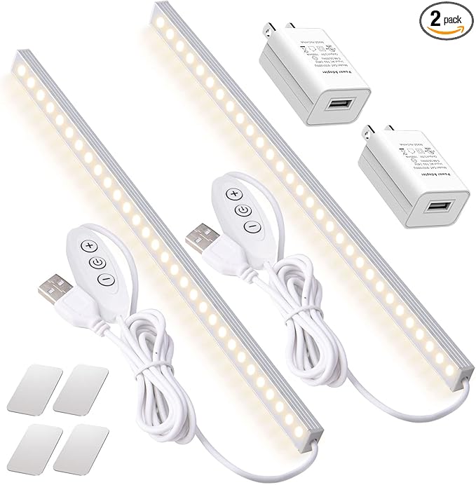 2Pack LED Under Cabinet Lighting Dimmable Under Cabinet Lights by DWEPTU