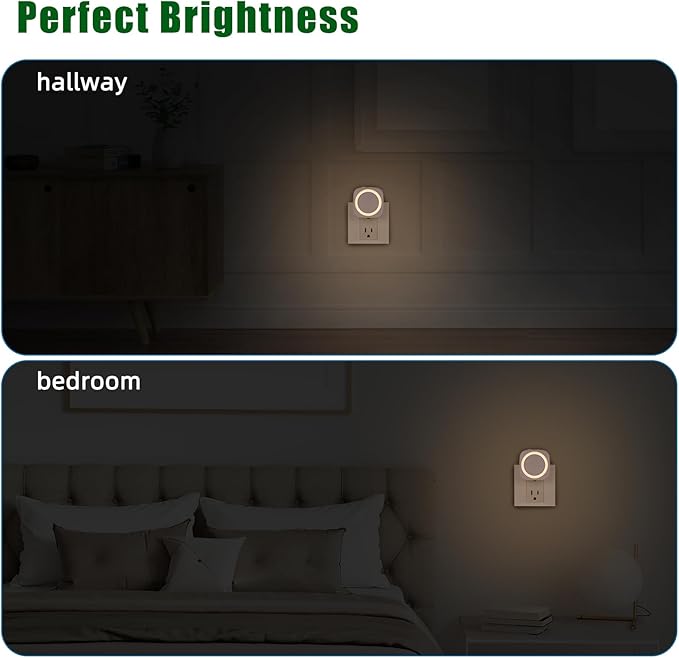 LED Night Lights Plug into Wall, Indirect Soft Dimmable Night Light - Image 6