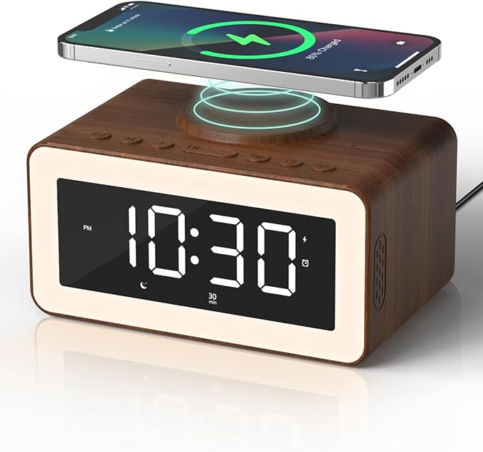 Digital Alarm Clocks for Bedrooms, Alarm Clock by Biseoamz