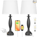 Seealle White Lamps for Bedrooms Set of 2 by SeealleLighting