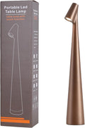 Cordless Small Table Lamps, 3 Levels Brightness Portable Desk Lamp, by Hebangya
