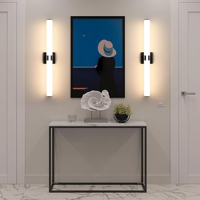 Black Bathroom Vanity Light Fixtures, 31 inch Modern Bathroom Light Fixtures - Image 4