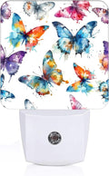 Watercolor Butterflies Night Light, Plug Into Wall by Unknown