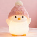 Penguin Night Light, Cute Pink Penguin Lamp by FAMIDUO-BrightenYourLife