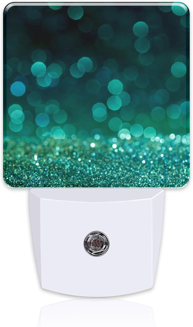 Green Gold Glitter Night Light by sndheke