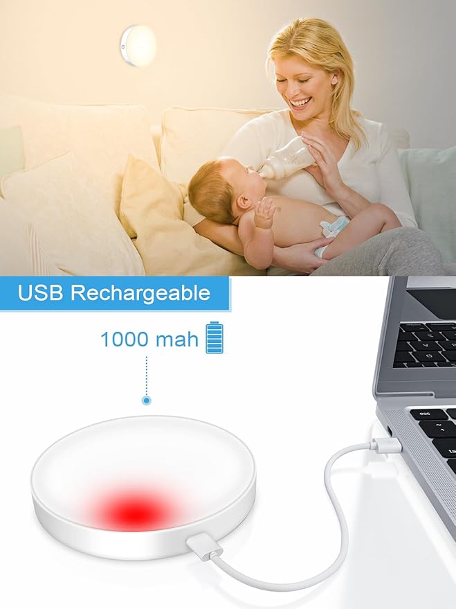 WILLED 3000K Dimmable Touch Lights, Battery Rechargeable Tap Lights, Magnet - Image 5