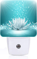 Sparkle Blue Zen Lotus Flower Night Light, Plug Into Wall Decor by Unknown