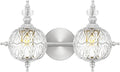 Brushed Nickel Bathroom Vanity Light Fixture Vintage Style by Ditoon