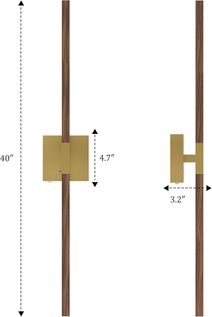 40 Inch Rechargeable Battery Operated Wall Sconce Set 2, 8000mAh Cordless - Image 6