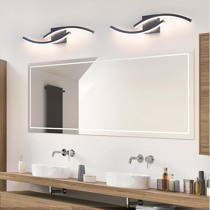 23.62 inch Vanity Light for Bathroom Lighting Fixtures Over Mirror Black - Image 9