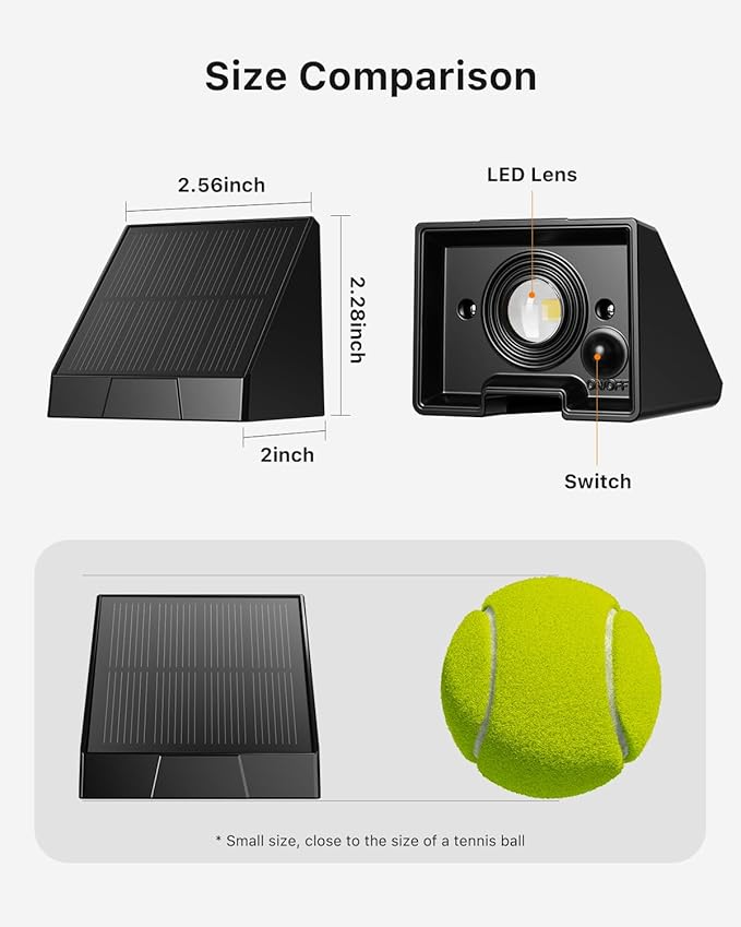 8 Pack Solar Powered Fence Lights Outdoor Wall Mount Decorative Waterproof Down - Image 8