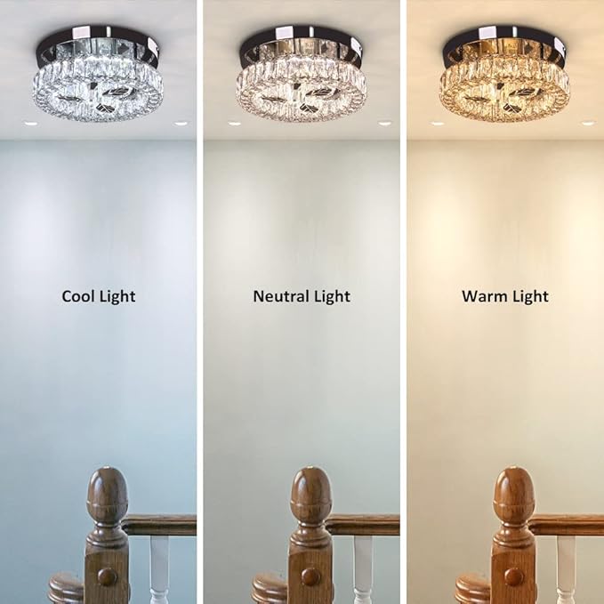 Finktonglan 10.6" LED Crystal Chandelier - Image 2