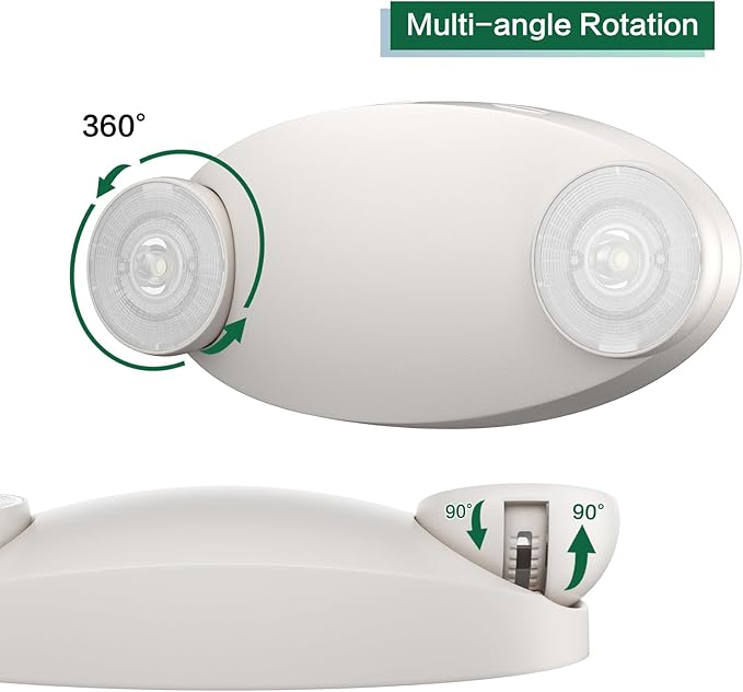 24 Packs Emergency Lights for Business, Hard Wired, LED Emergency Lights - Image 5