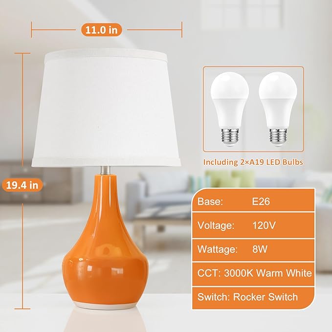 Seealle Modern Ceramic Table Lamps - Image 6