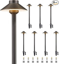 Gardenreet Brass Low Voltage Path Lights - 12V LED Landscaping Pathway Lamp by Gardenreet