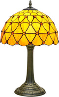 Tiffany Lamp Vintage Bead Orange Table Lamps Bedside by TIFLRIS
