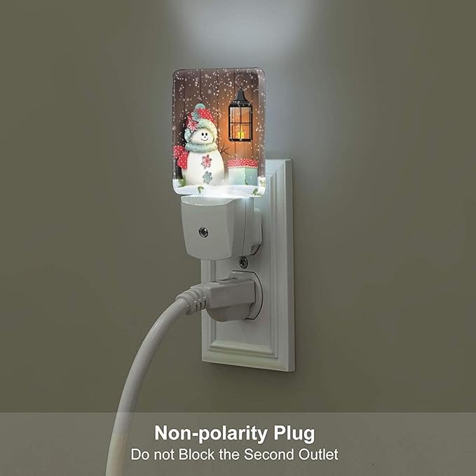 Cute Snowman Night Light, Plug-in Night Lights - Image 5