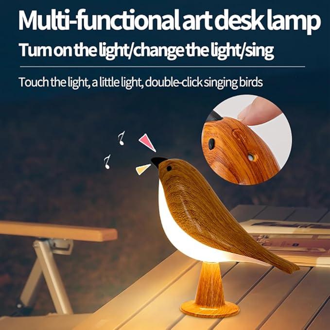 Bird Table Lamp with Remote & Touch Control | 3 Color Temperature & 3-Level - Image 2