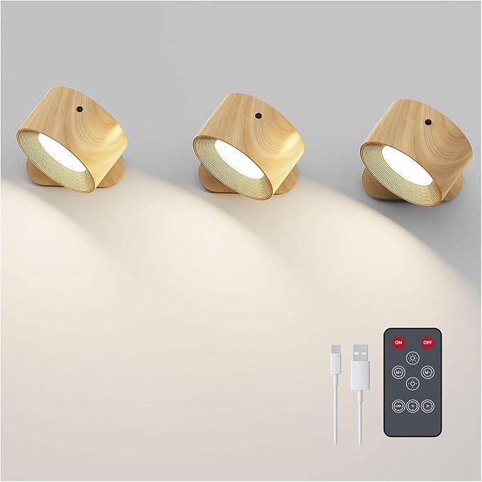 3PACK Romote LED Wall Sconce by Deyagoo