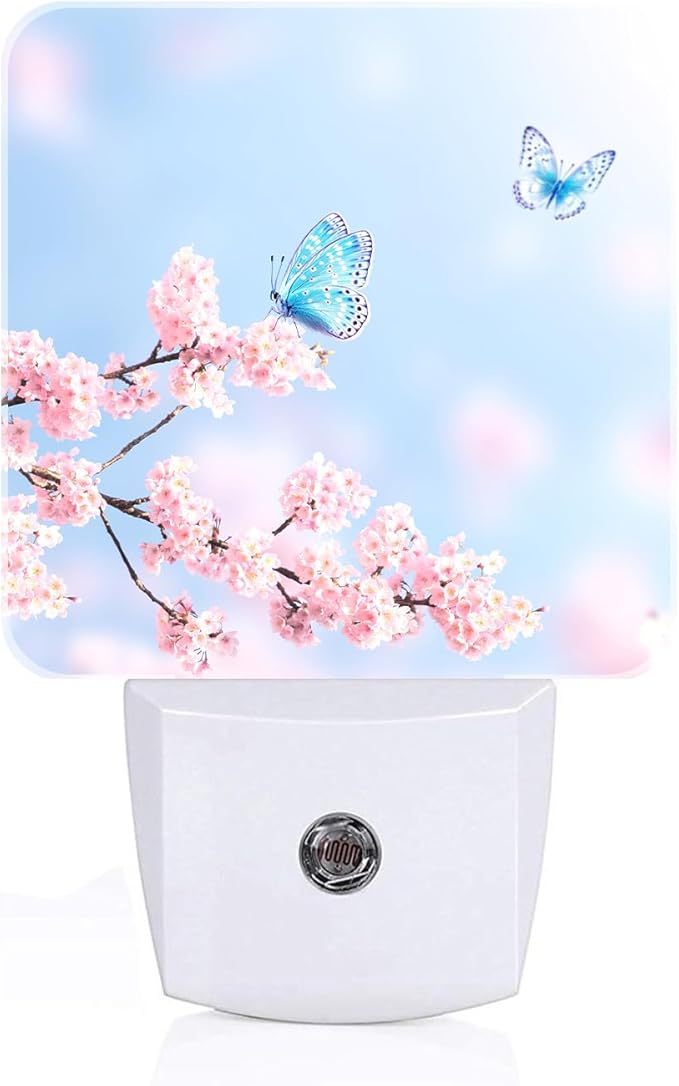 Groovy Butterfly and Flower Night Light, Plug Into Wall by Unknown