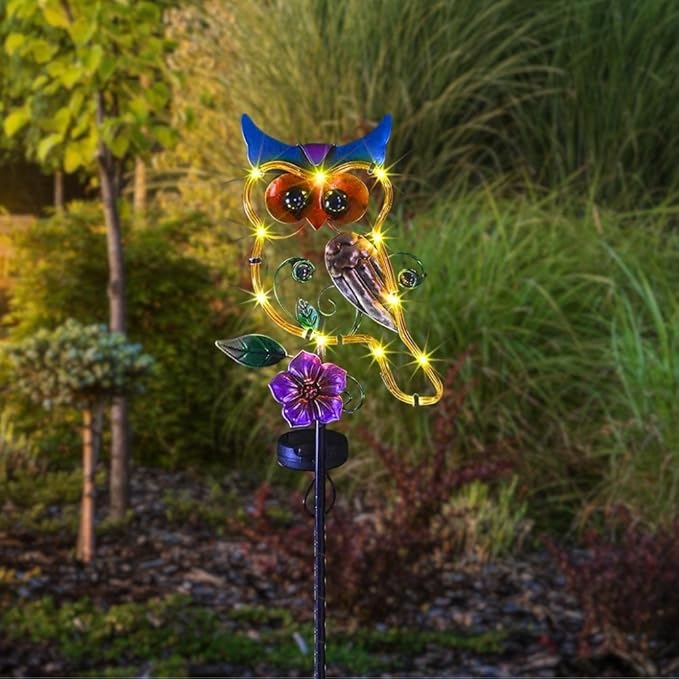 Owl Decorative Solar Light Garden Decor Landscape Path Lights - Image 7