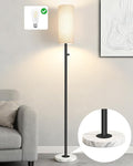 Upgraded Floor Lamp for Living Room, Dimmable Black Floor Lamp by Aulaiyi
