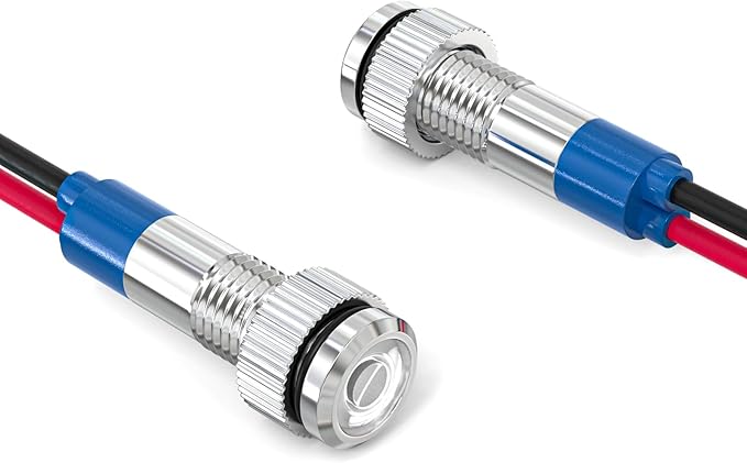 GASHER 5 PCS Energy Saving Indicator Light, LED Light 12V/24V/110V 20mA Panel - Image 7