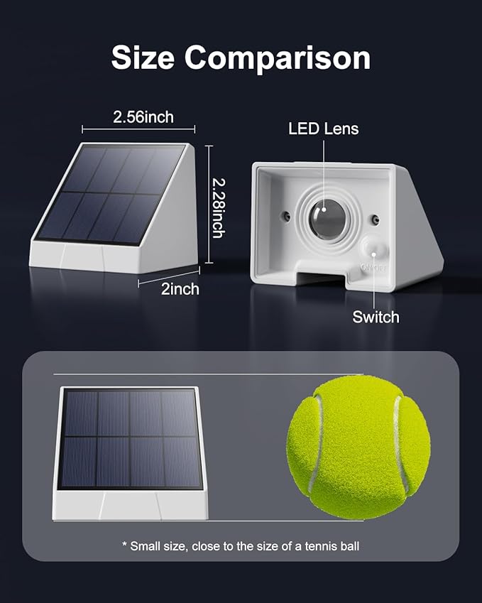 12 Pack Solar Powered Fence Lights Outdoor Waterproof - Image 7