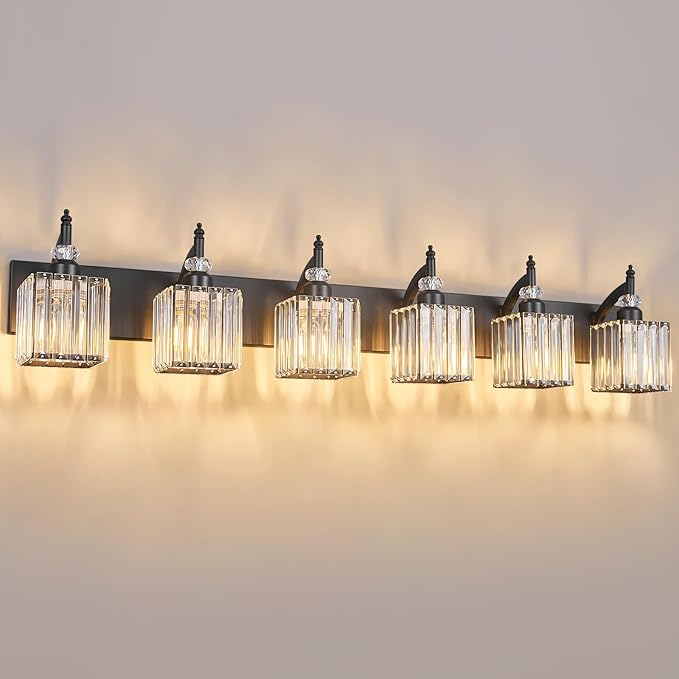 Crystal Vanity Lights by BBLLWJ