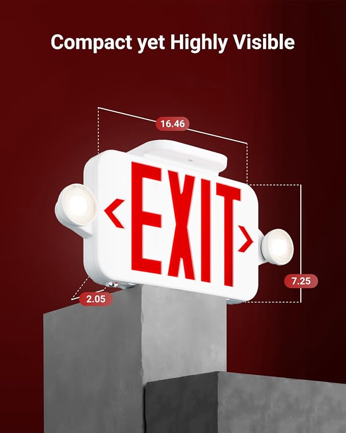 Sunco 24 Pack LED Exit Sign - Image 4