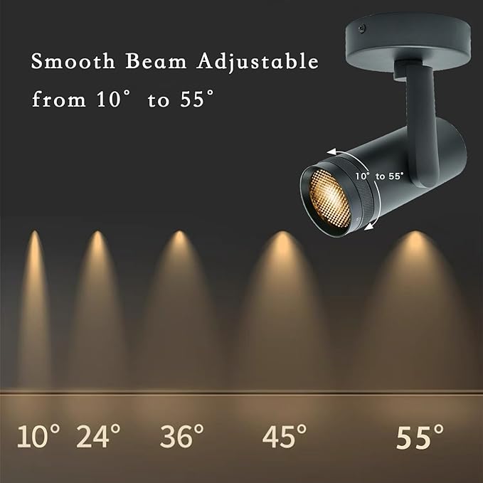 15W LED Dimmable and Zoomable Ceiling Spotlight - Image 3