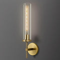 Brass Wall Sconce 19.48" Handcrafted Vintage Wall Lamp by FAMDECOL