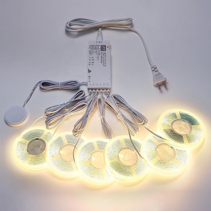 Cabinet Light COB LED Strip Lights 6-in-1 Dimmable Touch Control - Image 8