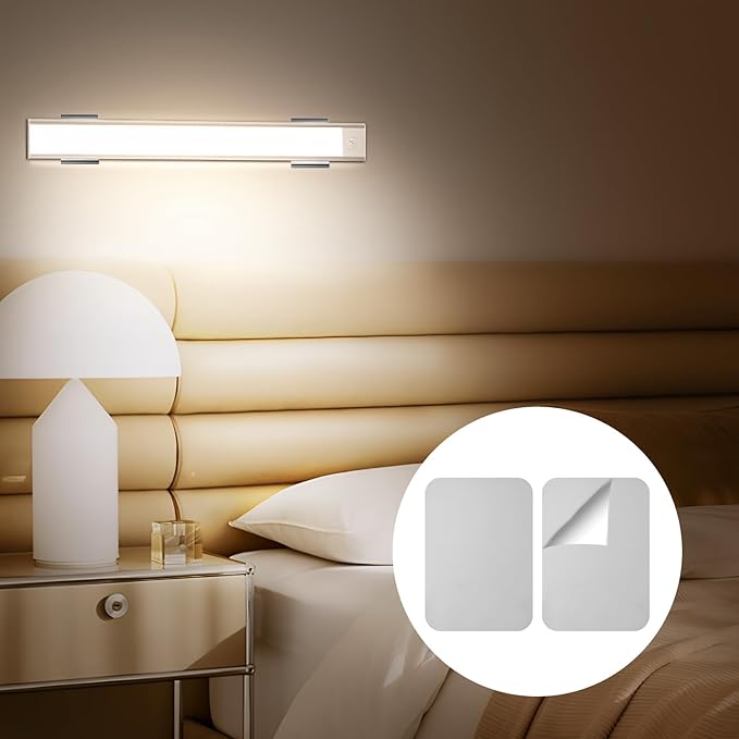 12 Pack Under Cabinet Light Metal Adhesive Strips - Image 2