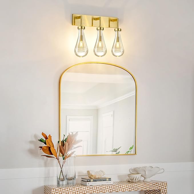 Raindrop Wall Sconces Gold Crystal Sconces Wall Decor Modern Lighting Glass - Image 5