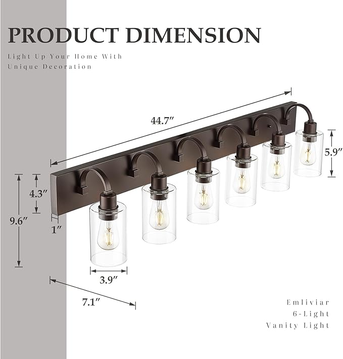 Emliviar 44.7 Inch Large Vanity Light - Image 6