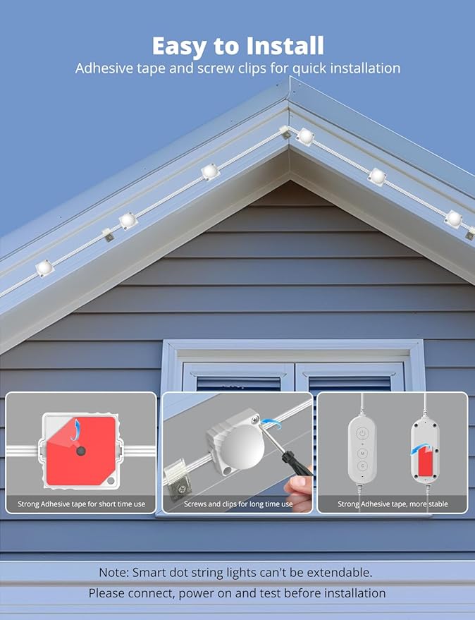 APPECK Permanent Outdoor Lights 50ft - Image 7