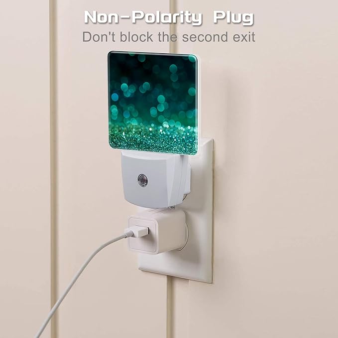 Green Gold Glitter Night Light - Image 3