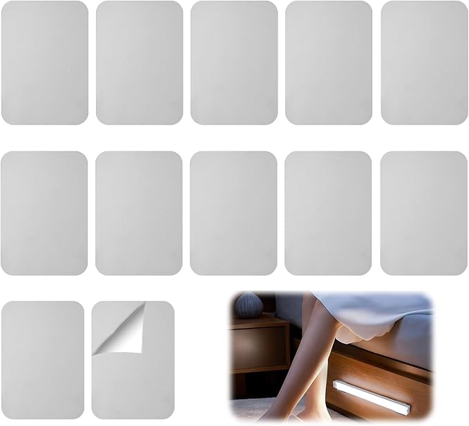 12 Pack Under Cabinet Light Metal Adhesive Strips - Image 7