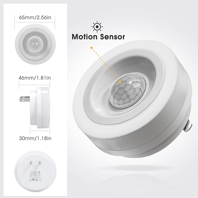 Briignite Motion Sensor Night Light, 4 Pack, Night Lights Plug into Wall - Image 5