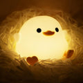 Cute Bean Duck Night Light, Squishy Bean Shape DoDo Duck Lamp, Bean Duck Night by Beszeith