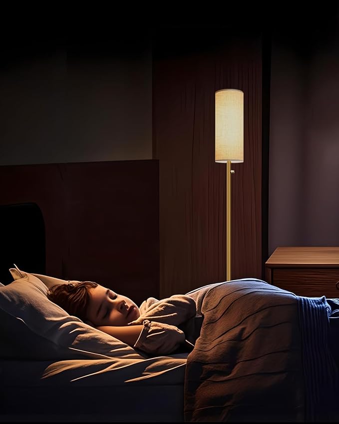 Gold Floor Lamp, Floor Lamps for Bedroom, Modern Standing Lamp - Image 6
