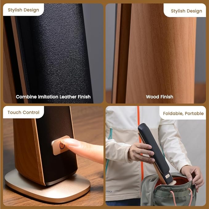 WILIT Foldable Portable Desk Lamp, Battery Operated Rechargeable Lamps Cordless - Image 4