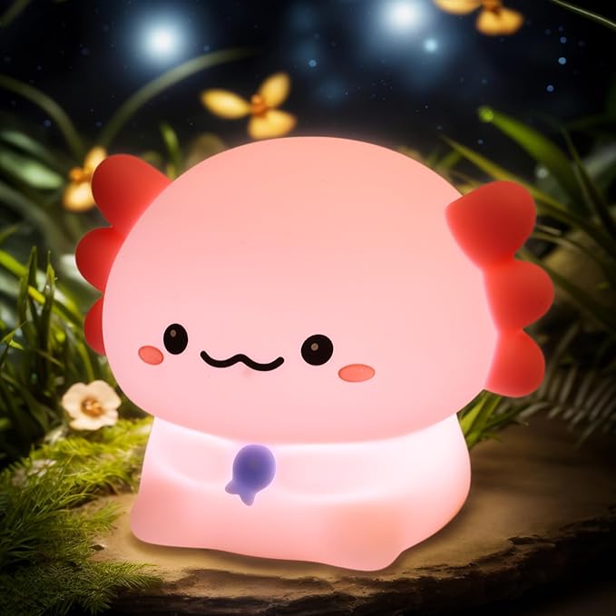 Axolotl Night Light for Kids by WelcometoMAGOHMT
