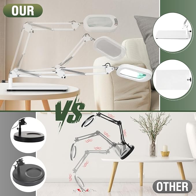 Veemagni 10X Rectangle Magnifying Glass - Image 5