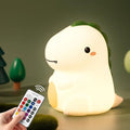 Dinosaur Night Light for Boys, Dino Lamp Silicone Light, 16 Color Nightlight by KinYiLOHome