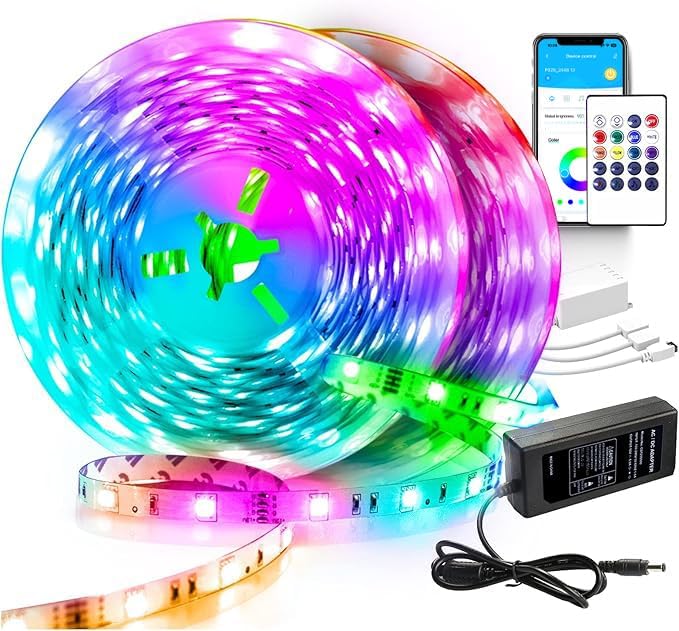 VOLIVO Led Strip Lights 200 FT, RGB App Controlled Bluetooth Led Light Strip by VOLIVO