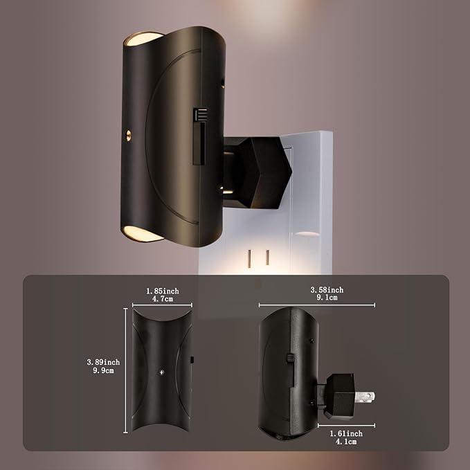 Night Light, 2 Pack LED Night Lights Plug into Wall, Soft White 3000K, 0-100LM - Image 6